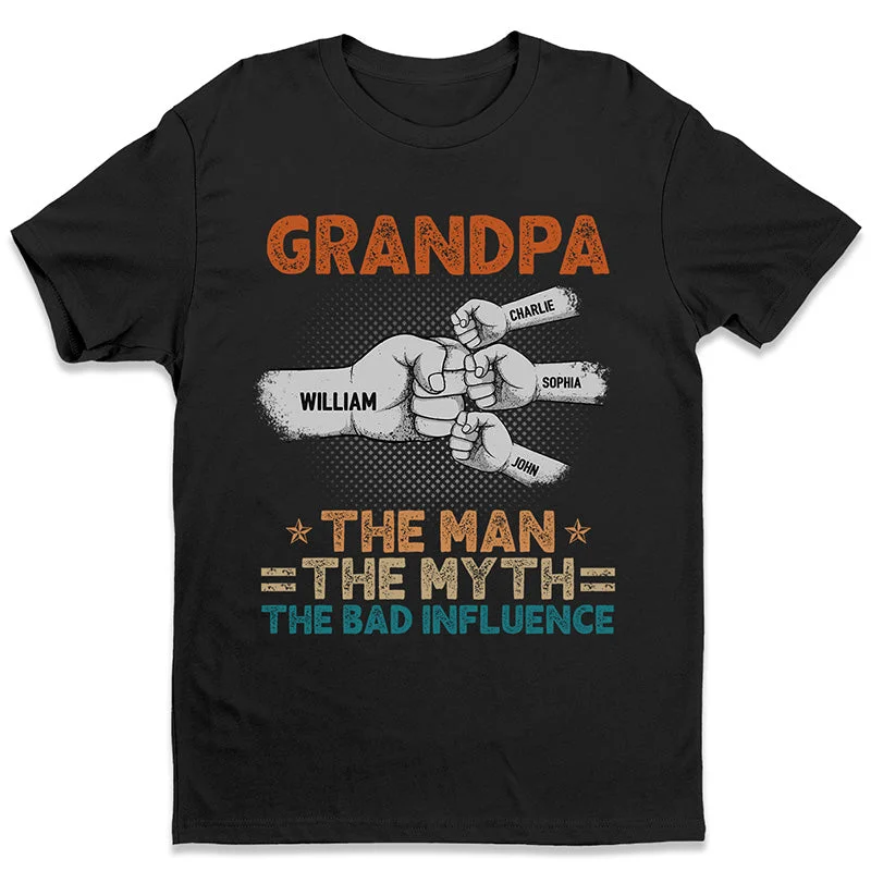 The Best Dads Get Promoted To Grandpa - Family Personalized Custom Unisex T-shirt, Hoodie, Sweatshirt - Father's Day, Birthday Gift For Grandpa