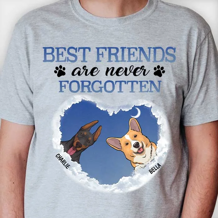 Best Friends Are Never Forgotten - Personalized Unisex T-Shirt