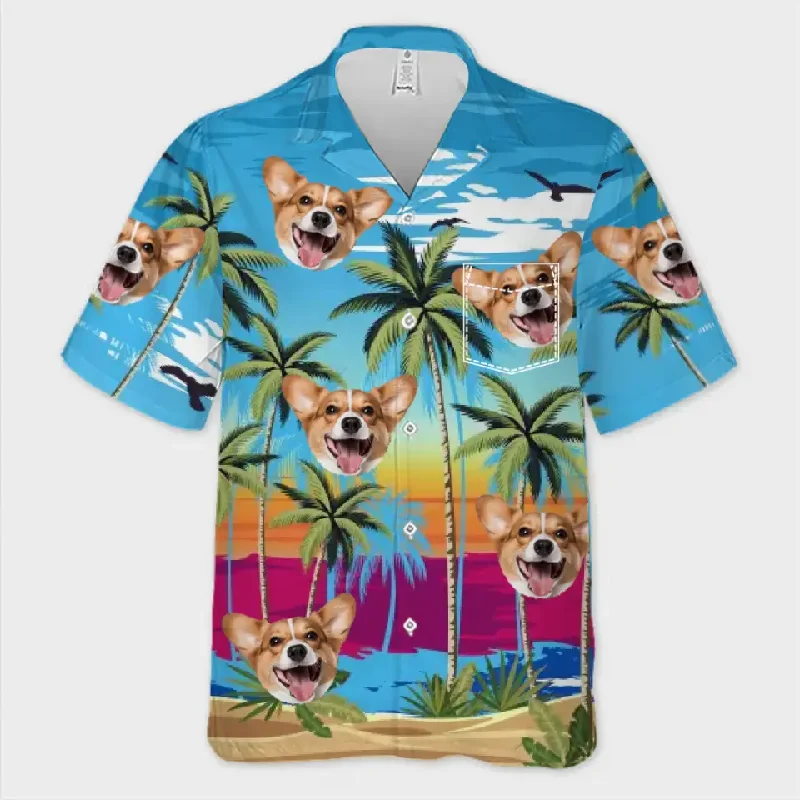 Hawaiian Shirt / With Pocket / S