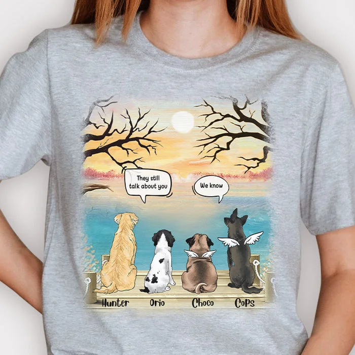 Dogs In Heaven - Personalized Unisex T-Shirt