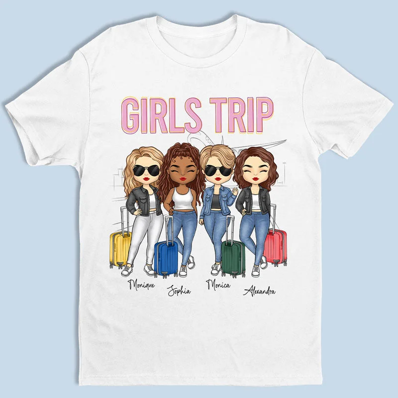 Girls Trip Cheaper Than Therapy - Bestie Personalized Custom Unisex T-shirt - Summer Vacation, Gift For Bestie, BFF, Sisters