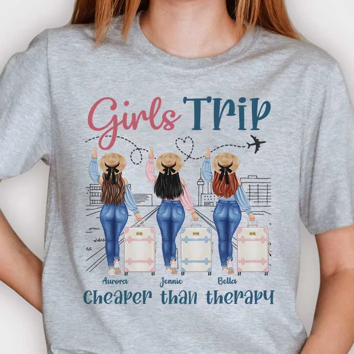 Girls Trip For The Best Summer Ever - Personalized Unisex T-shirt, Hoodie - Gift For Bestie