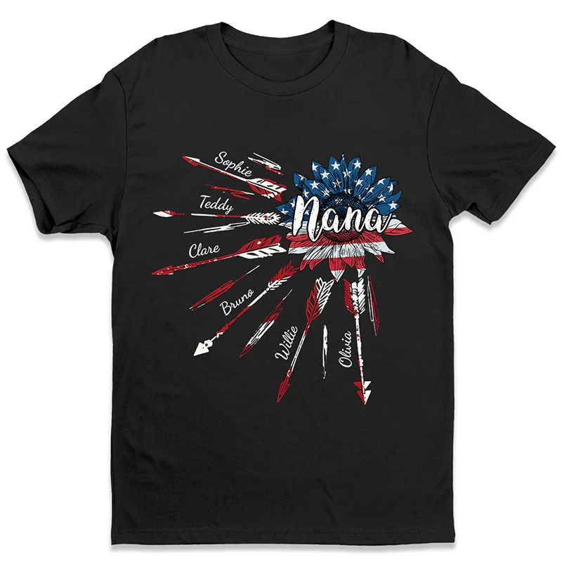 Let's Make It A 4th To Remember, Nana - Family Personalized Custom Unisex T-shirt, Hoodie, Sweatshirt - 4th Of July, Birthday Gift For Grandma