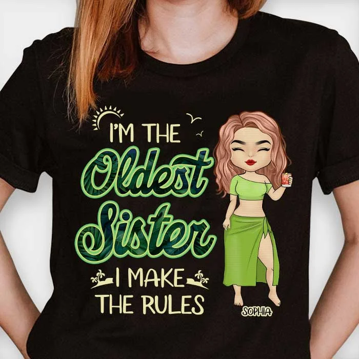 Oldest Middle Youngest Sister - Personalized Unisex T-Shirt - Gift For Sisters