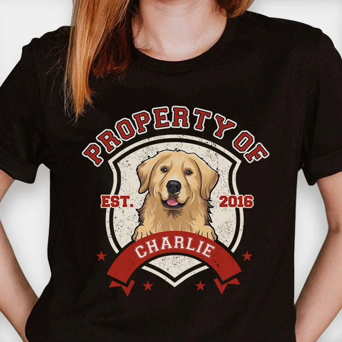 Property Of My Dog - Gift for Dog Lovers - Personalized Unisex T-Shirt, Hoodie