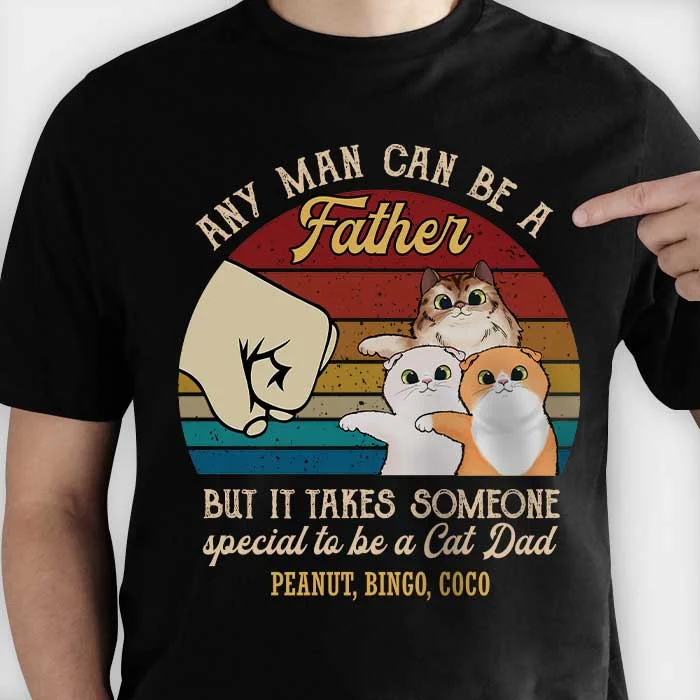 Special To Be A Cat Dad - Gift for Dad - Personalized Unisex T-Shirt