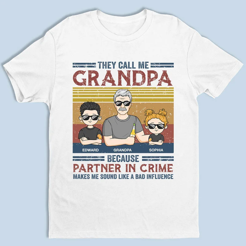 These Kids Call Me Grandpa - Family Personalized Custom Unisex T-shirt, Hoodie, Sweatshirt - Father's Day, Birthday Gift For Dad, Grandpa