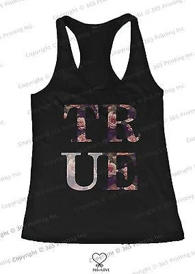 BFF Tank Tops True Friend Floral Print Matching Shirts for Best Friends