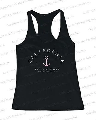 Best Friend Summer BFF Tank Tops California Pacific Coast Huntington Beach