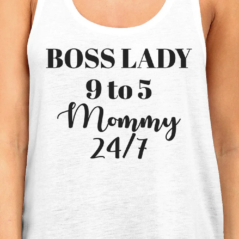 Boss Lady Mommy Women's Graphic Tanks Funny Mothers Day Gift Idea