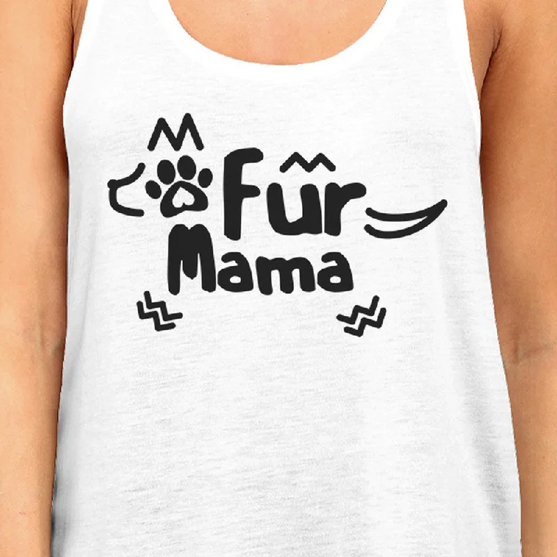 Fur Mama Women's Sleeveless Tee Funny Design Cute Gifts For Her