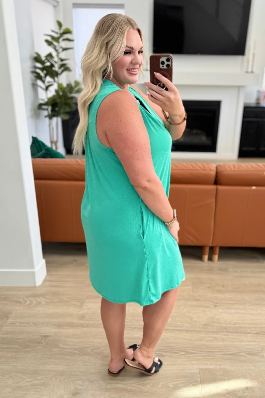 Lizzy Tank Dress in Emerald