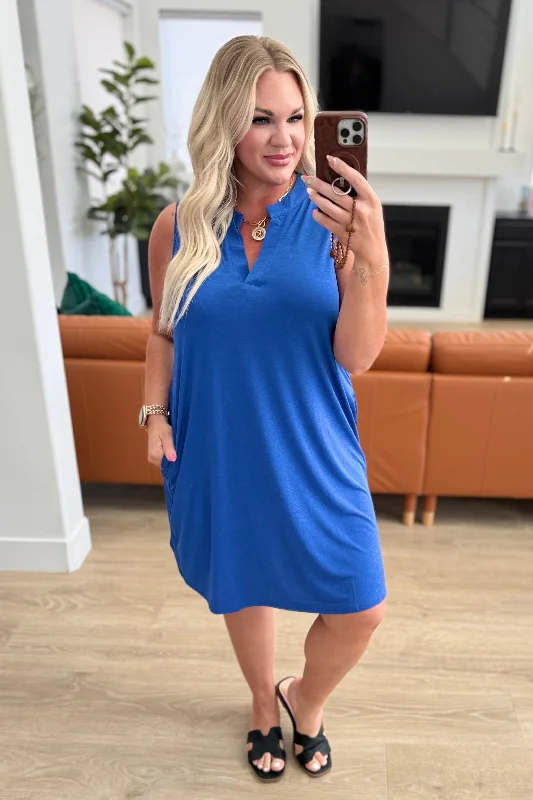 Lizzy Tank Dress in Royal Blue