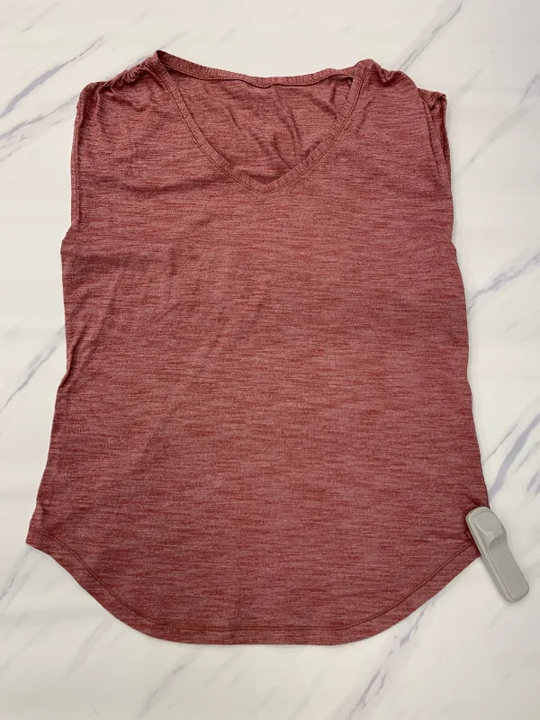 Red Athletic Tank Top Lululemon, Size 4