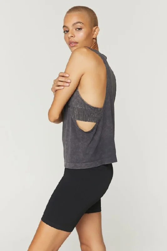 SPIRITUAL GANGSTER  // BELIEVE ACTIVE FLOW TANK - BLACK