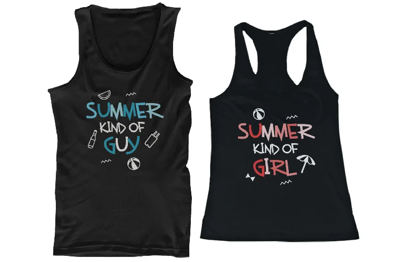 Summer Kind of Guy & Girl Matching Couple Tank Tops