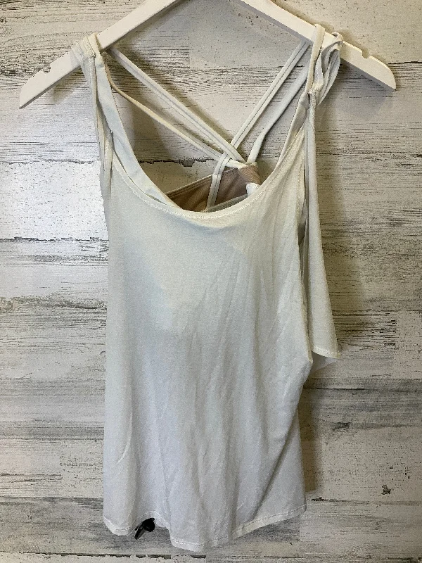 White Athletic Tank Top Lululemon, Size 8