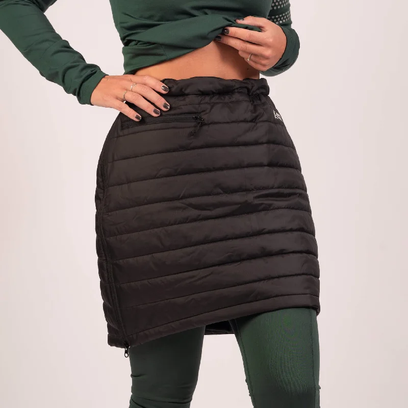 Black Padded Thermal Skirt