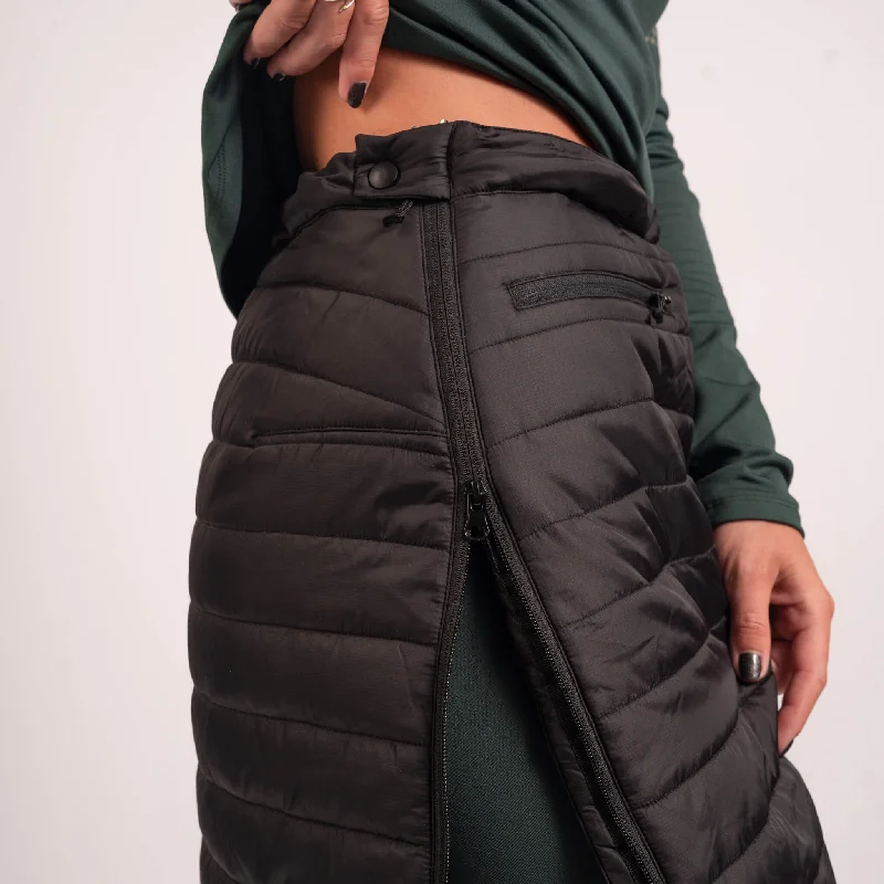 Black Padded Thermal Skirt