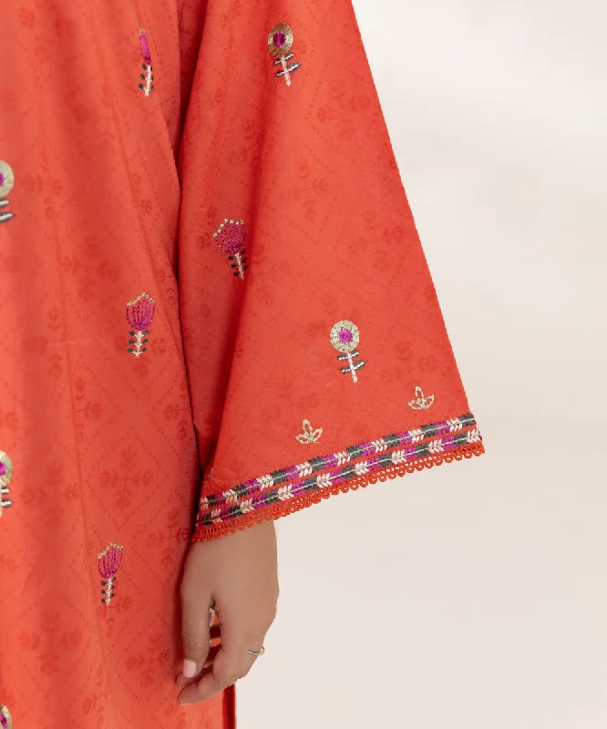 Embroidered Cotton Jacquard Shirt