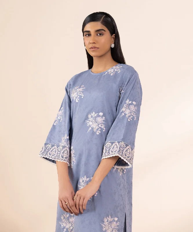 Embroidered Cotton Jacquard Shirt