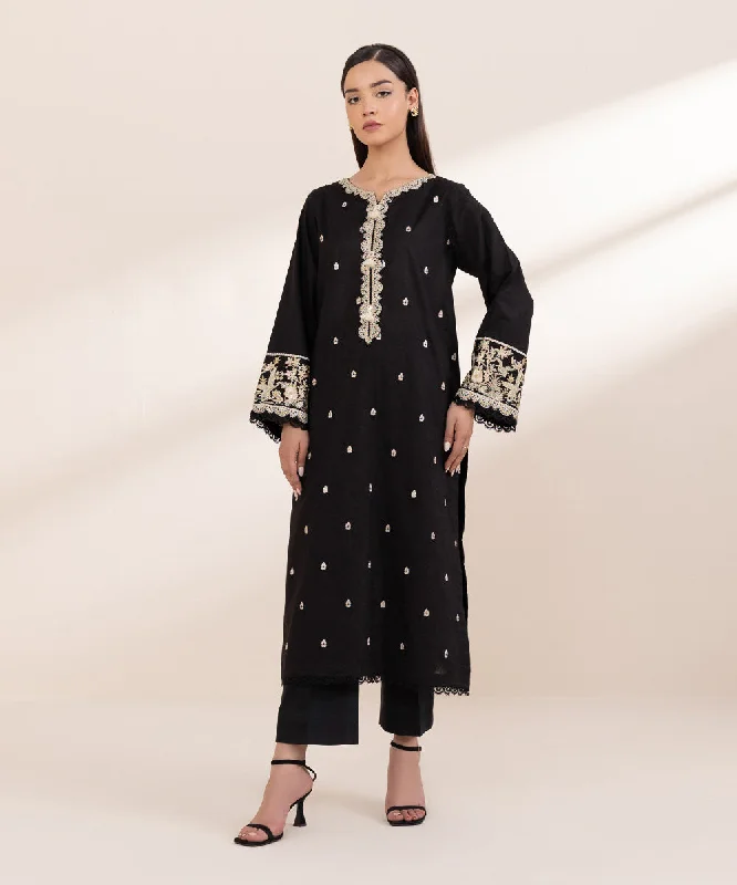 Embroidered Cotton Jacquard Shirt