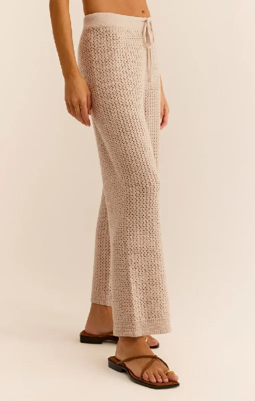 Costa Crochet Pant Natural