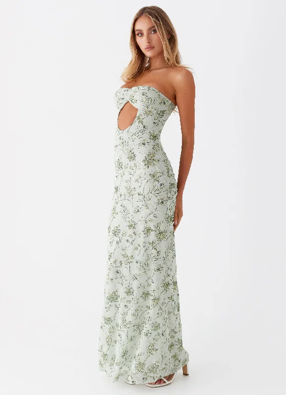 Dearest Maxi Dress - Sage Floral