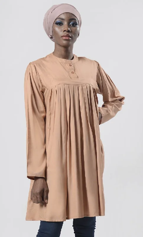 Everydaywear Pleated Detailing Long Tunic