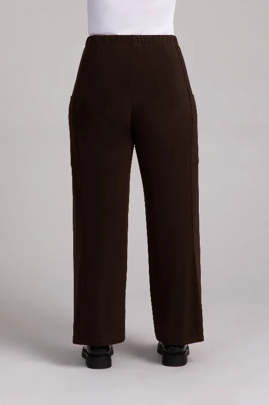 Flounce Relaxed Cargo Pant | Chocolate