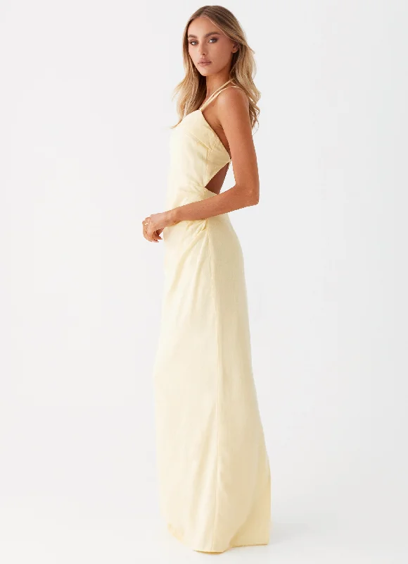 Indi Maxi Dress - Yellow