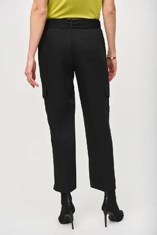 JOSEPH RIBKOFF STRETCH WOVEN PULL ON CARGO PANT