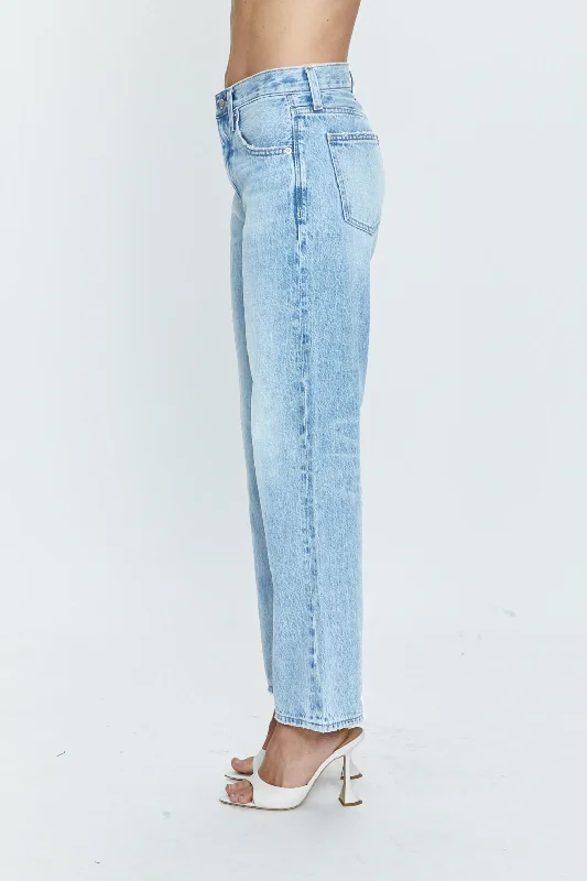 Lexi Mid Rise Bowed Straight Jean - Enchanted Vintage