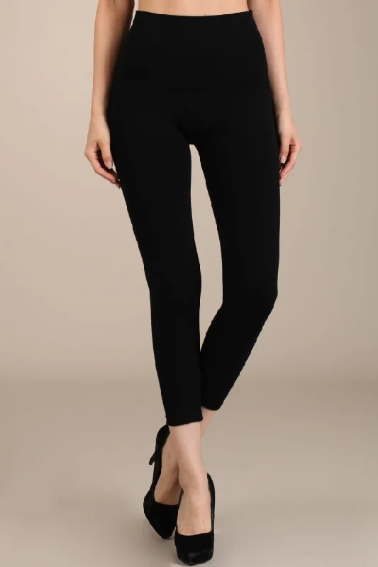 B2370US Capri/Short Control Top Solid Leggings