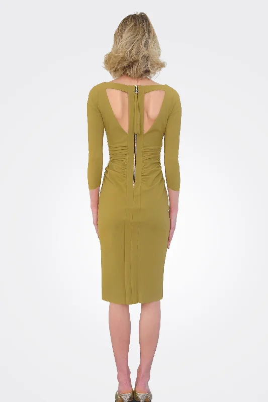 Miora Dress - Bright Olive