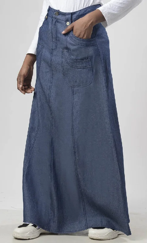 Modest Denim Everyday Wear Skirt