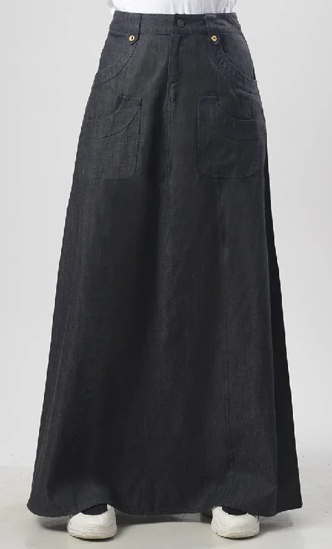 Modest Denim Everyday Wear Skirt