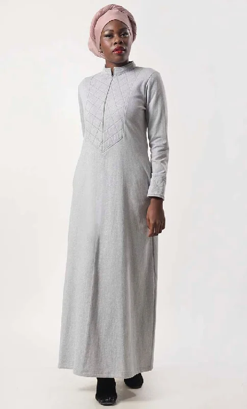 Modest Super Warm Fleece Abaya With Pockets