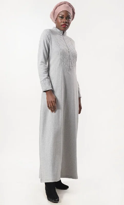 Modest Super Warm Fleece Abaya With Pockets