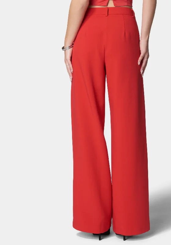 Natural Waist Wide Leg Pant