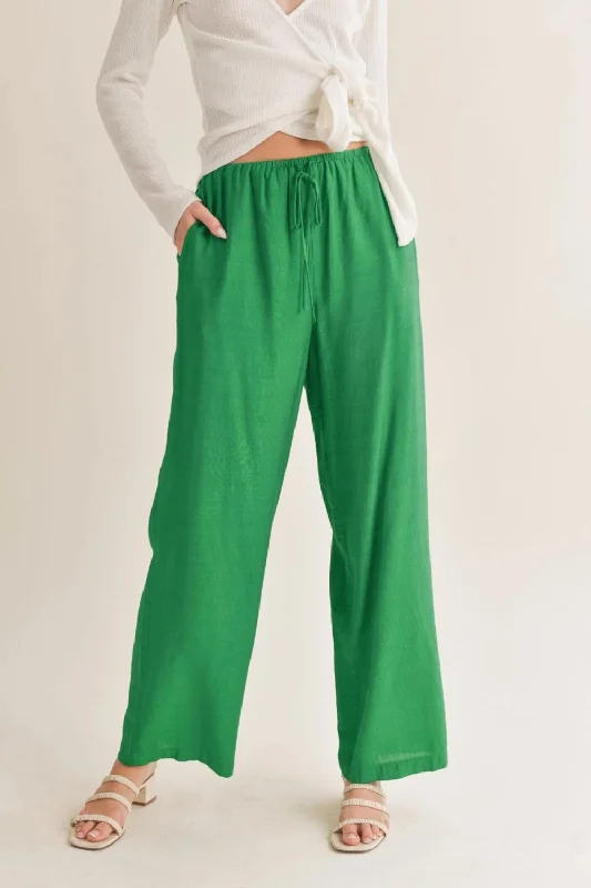 No Envy Tied Waist Wide Leg Pant