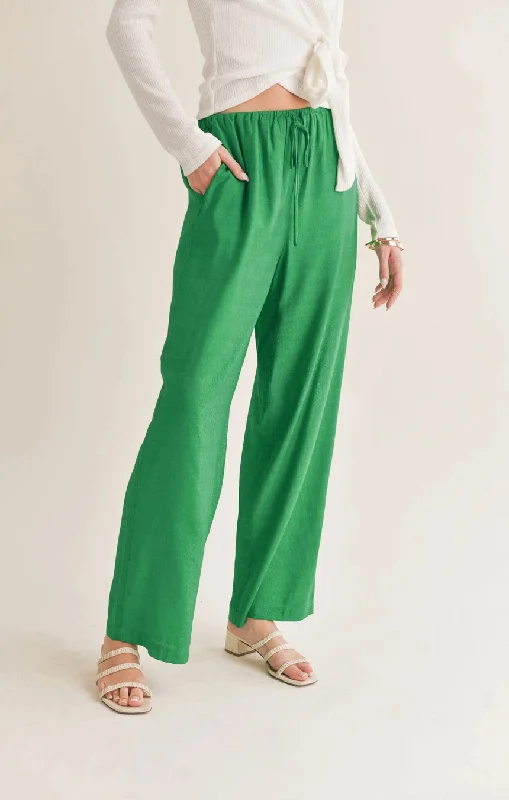 No Envy Tied Waist Wide Leg Pant