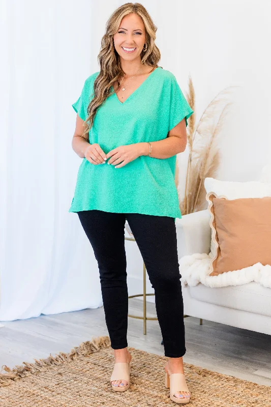 Our Oasis Top, Emerald