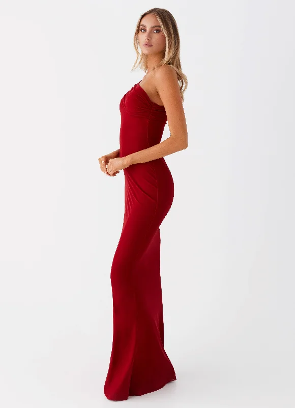 Reine Maxi Dress - Red