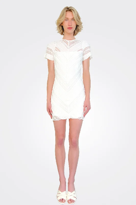 Magnolia Dreams Mini Dress - Off White