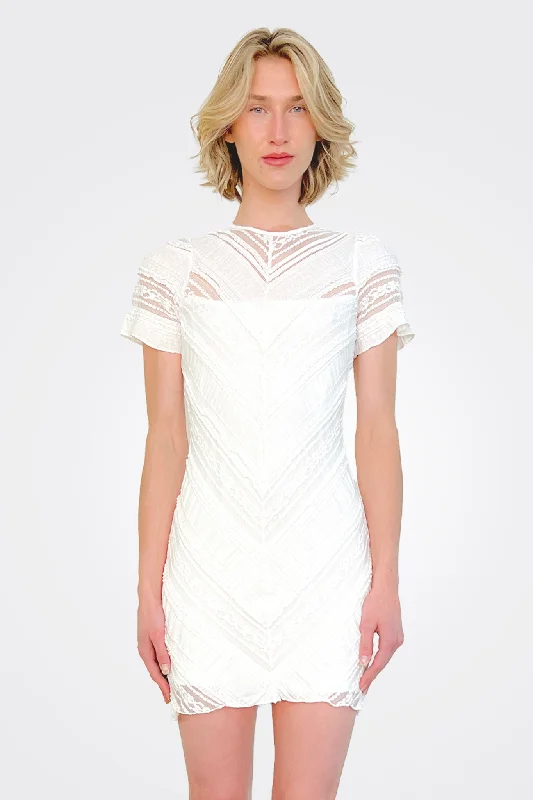 Magnolia Dreams Mini Dress - Off White