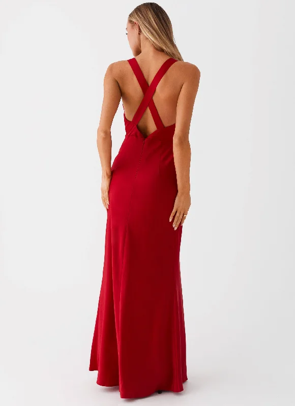 Slyvia Maxi Dress - Red