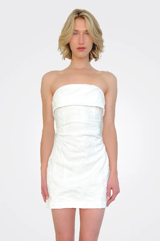 Strapless Mini Dress - Ivory