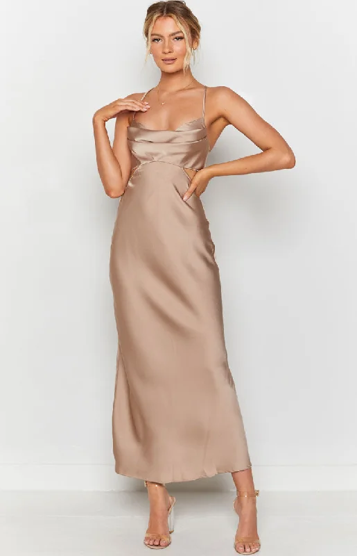 Taleah Cut Out Maxi Dress Mocha