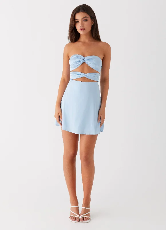 Tianna Mini Dress - Ice Blue